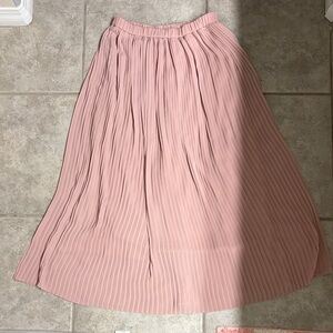 Uniqlo Soft Pink A-Line Skirt